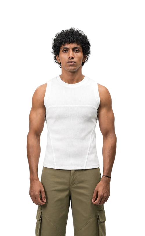 CJ Vest- White VEST by NOIRTE
