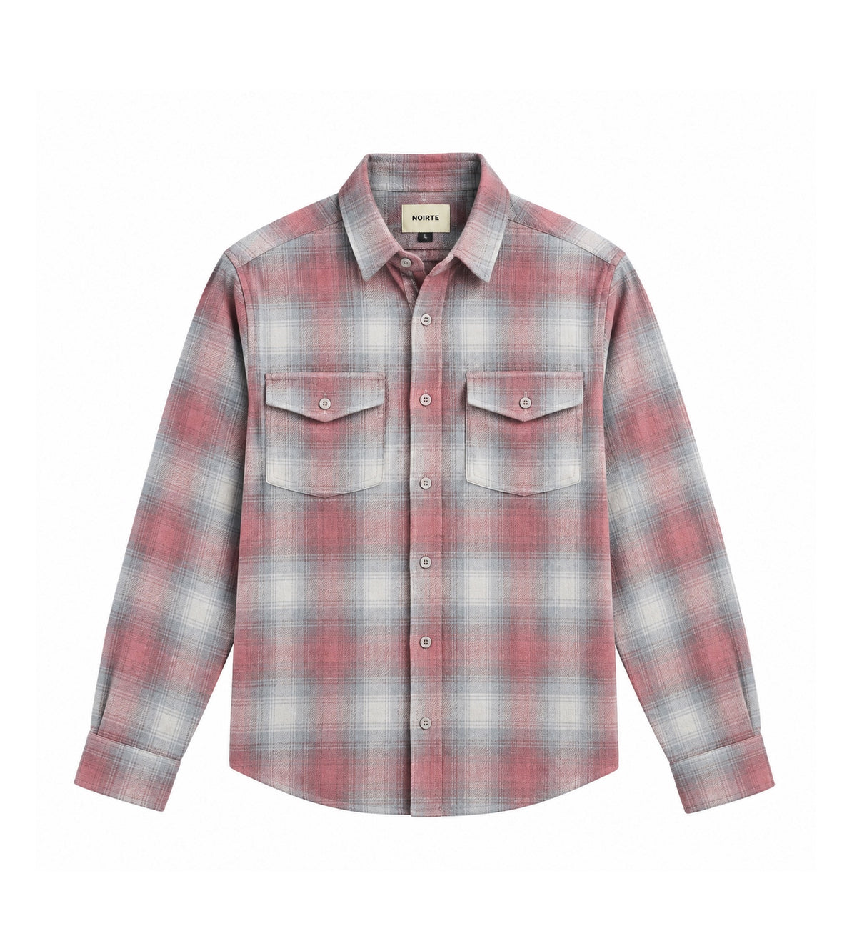 Dust Pink Flannel SHIRT by NOIRTE