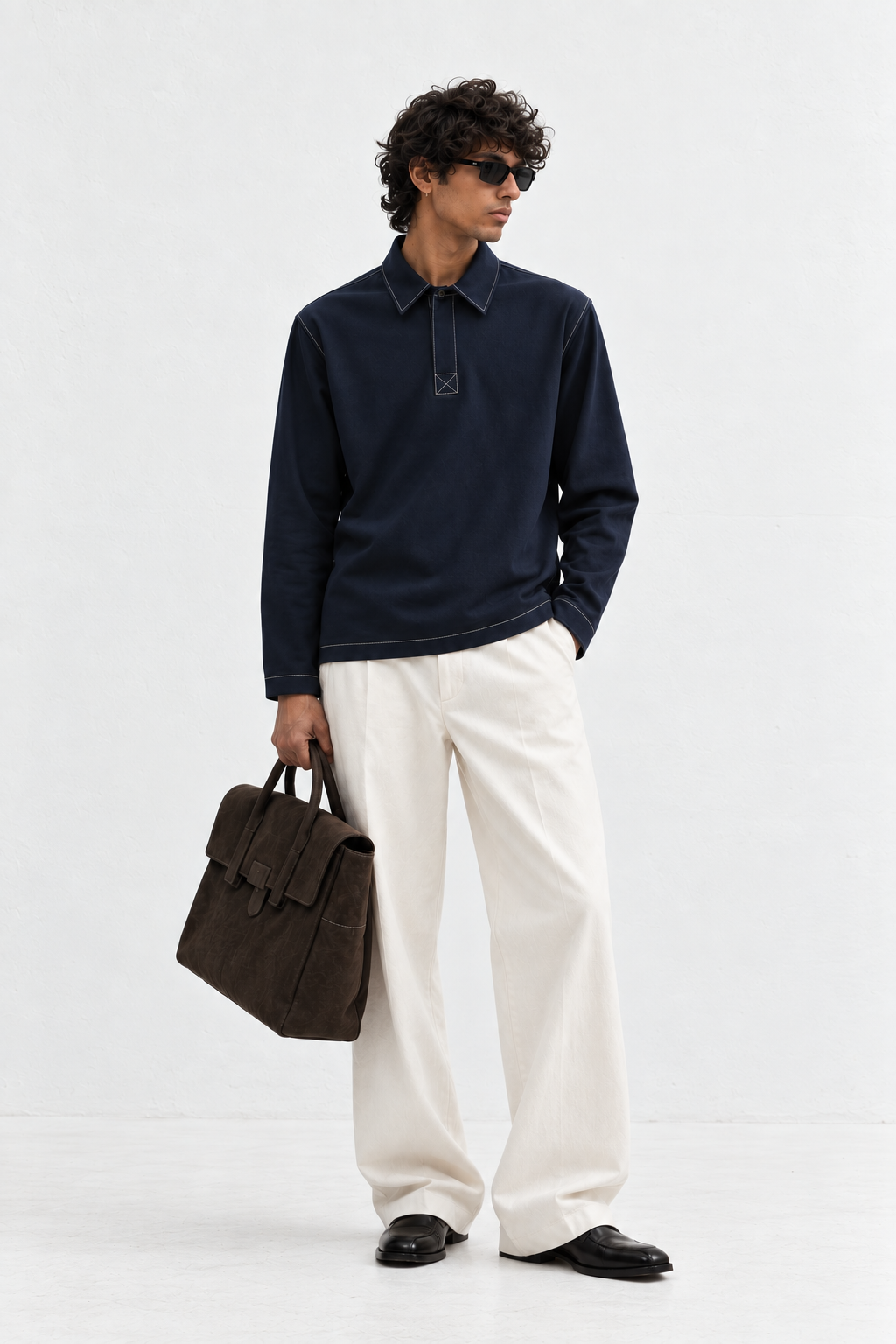NAVY BLUE POLO POLO by NOIRTE