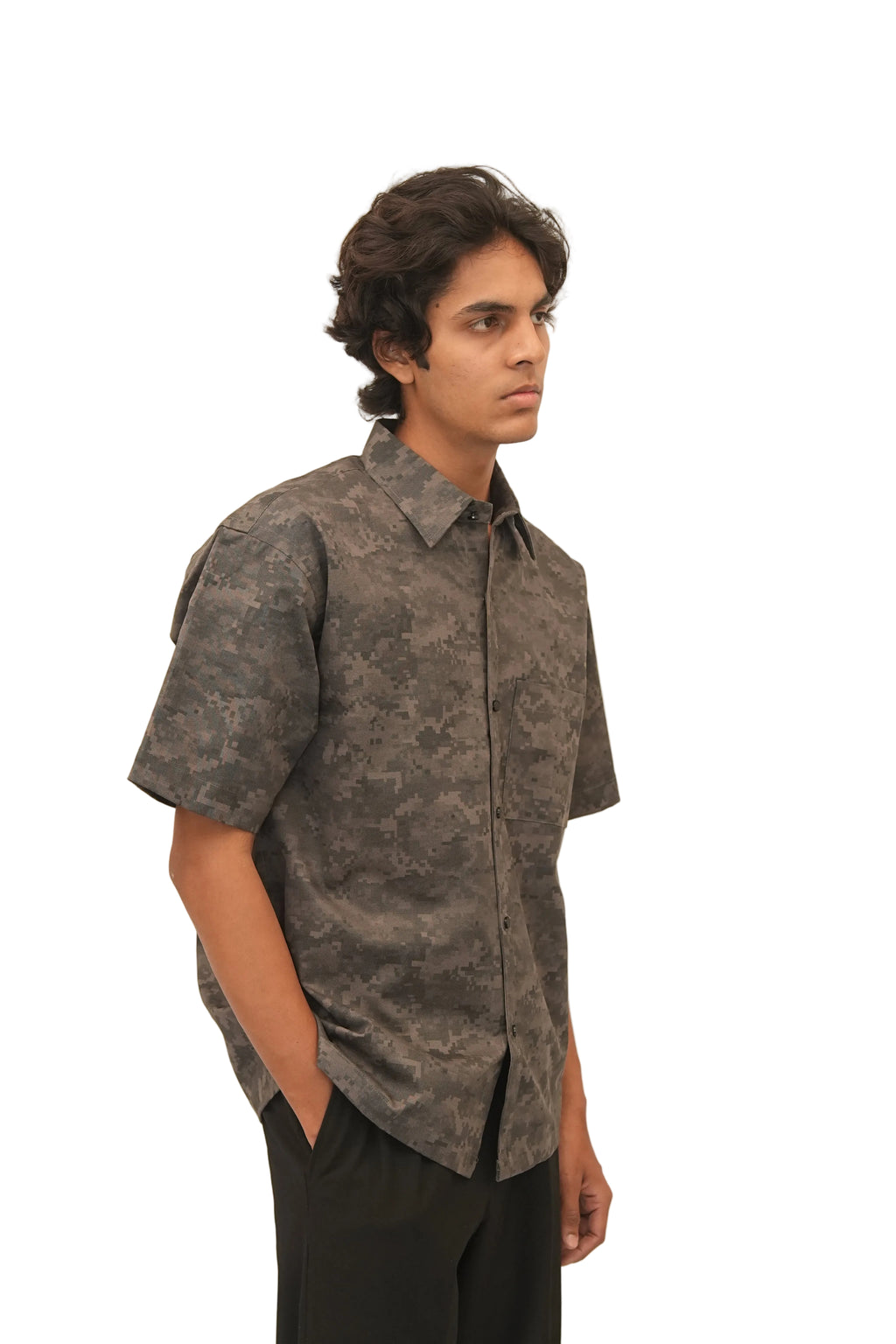 GREY UTILITY SHIRT