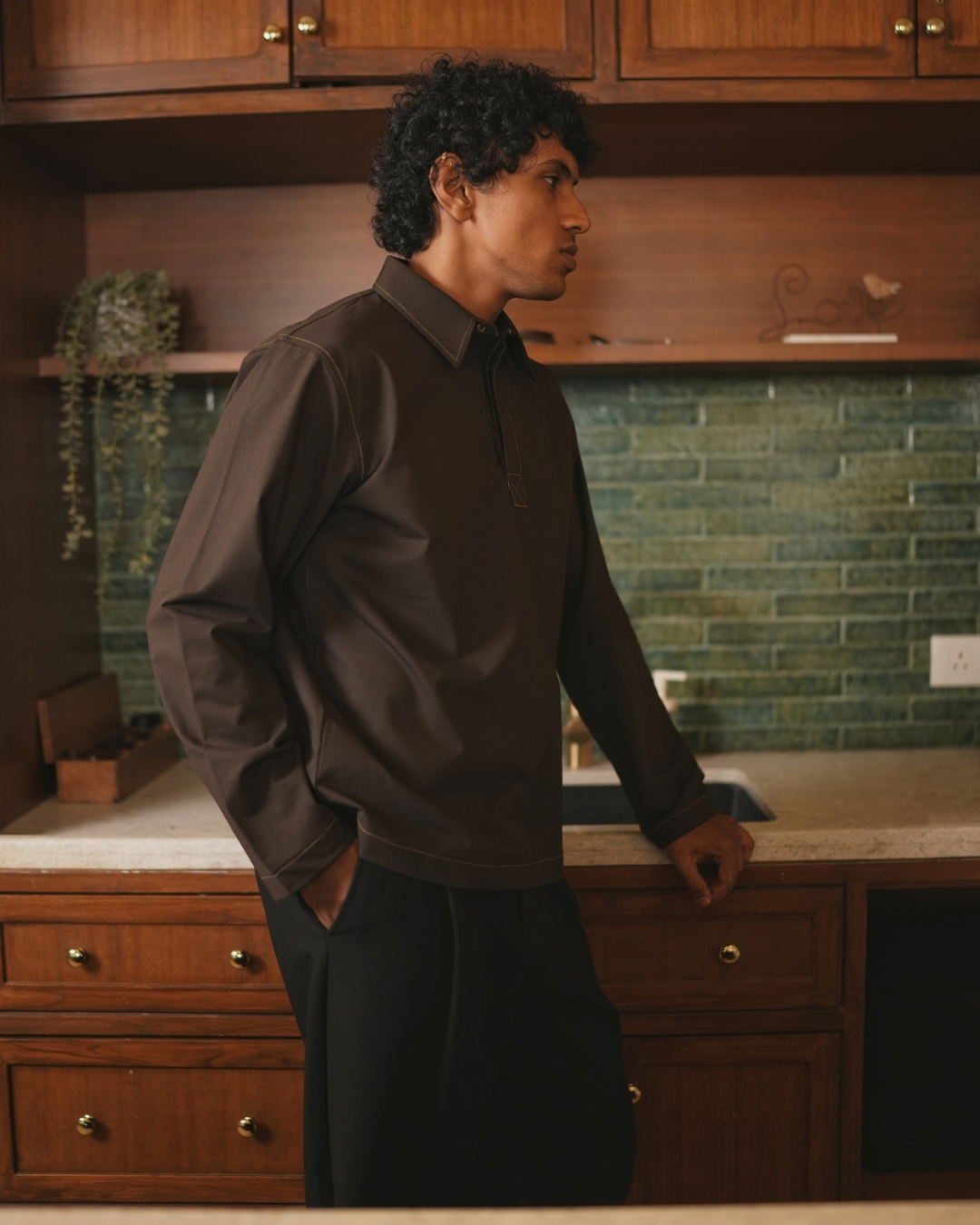 BROWN POLO