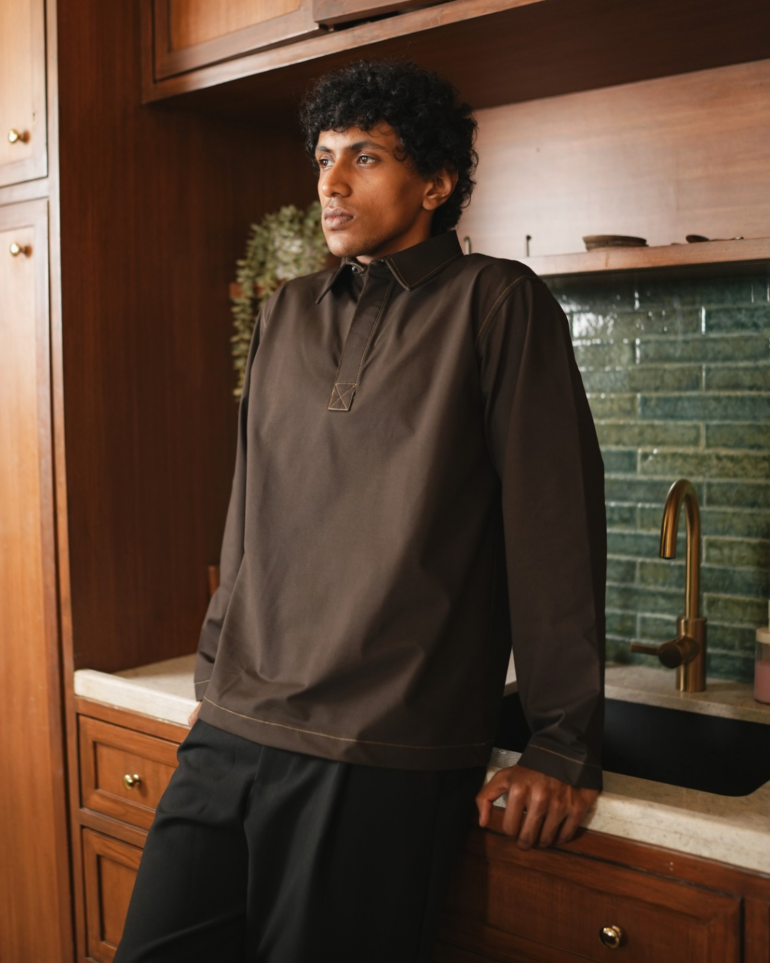 BROWN POLO